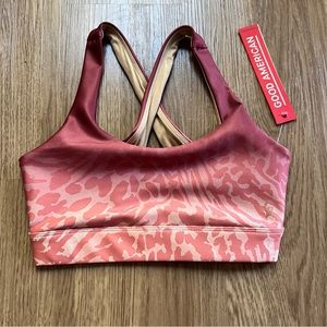 NWT Good American Cross Back Sports Bra Size 0